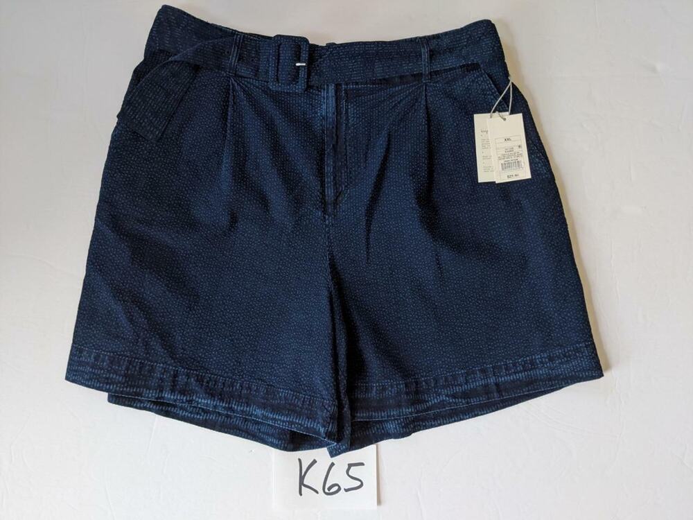 A New Day Blue Shorts Size XXL Belted NWT -0522K65